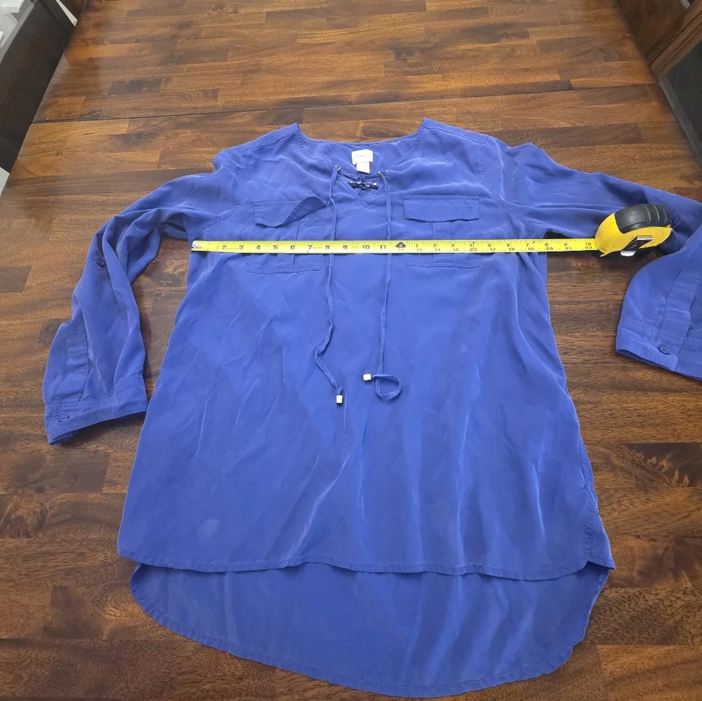 Chico's Purple Shirt‎ Size 1.            Sku 17